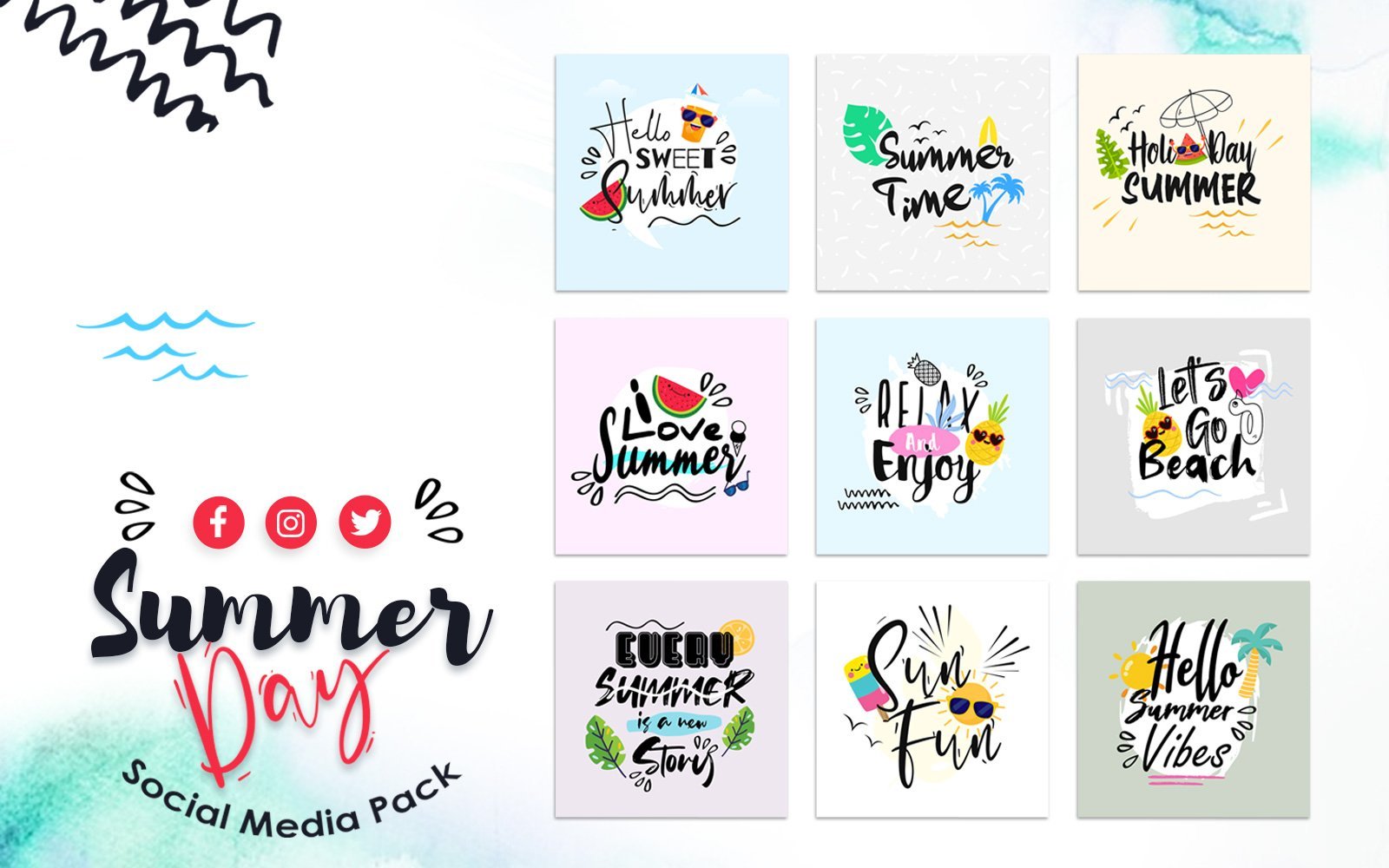 Kit Graphique #146351 Summer Day Divers Modles Web - Logo template Preview