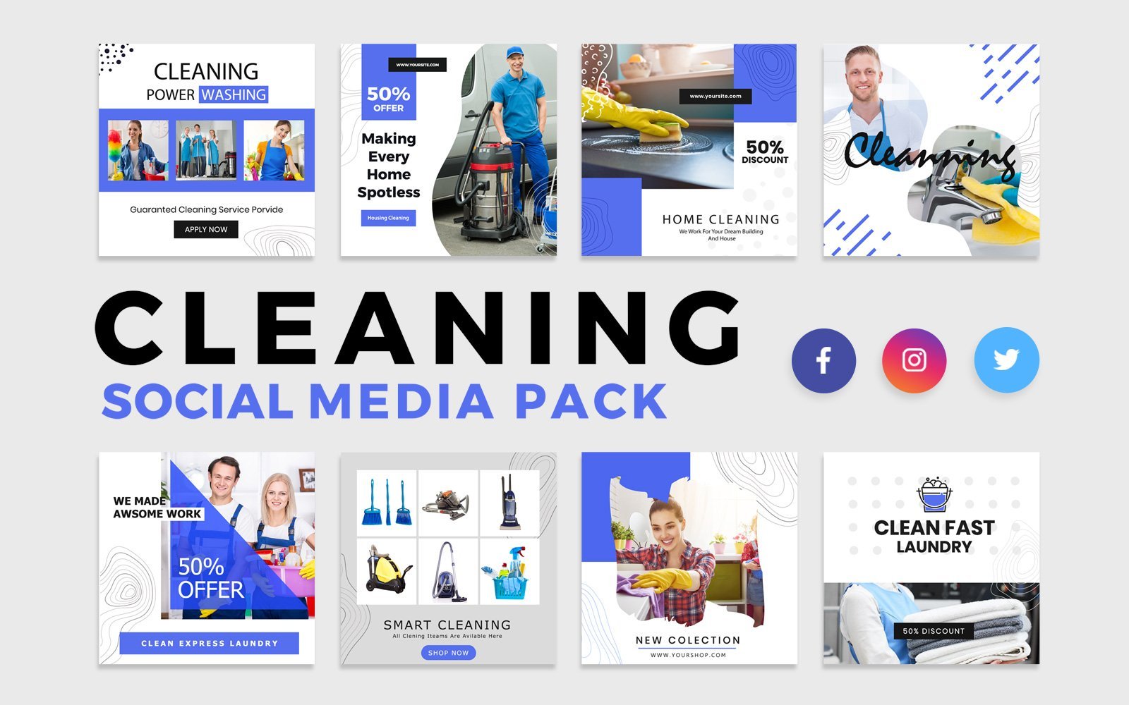 Kit Graphique #146357 Cleaning Services Divers Modles Web - Logo template Preview