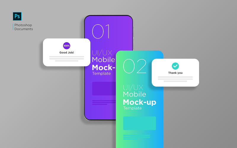 Mobile Apps Design Template product mockup Product Mockup