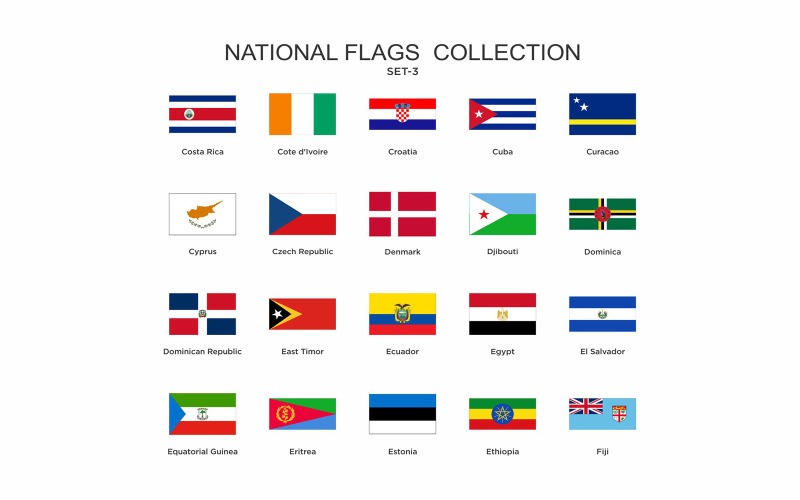 National Flags Set Vol-3 Icon Icon Set
