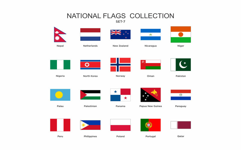 National Flags Set Vol-7 Icon Icon Set