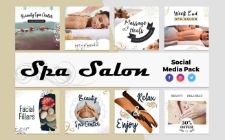 Spa & Salon Social Media Template