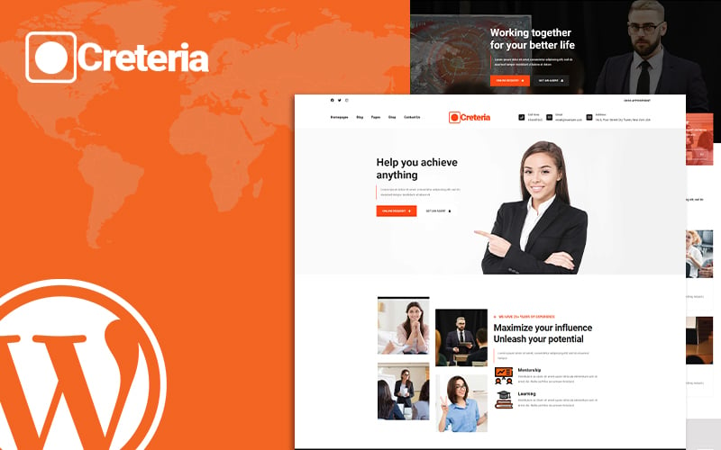 Creteria Modern Digital Agency WordPress  Themes 146492