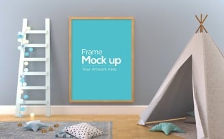Kids Frame Playhouse Sleeping Dome and Ladder product mockup