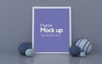 Kids Photo Frame Design with Ball Toys product mockup