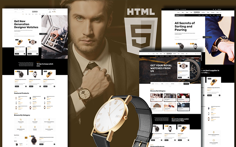 Reszponzív Dorox Luxurious Accessories Weboldal sablon 146482