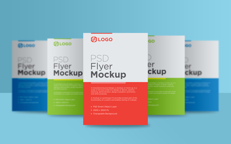 Standing Multi Flyer and Poster Design Template product mockup Product Mockup