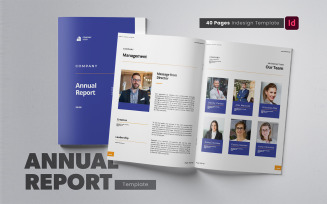 Company Annual Report Indesign - Corporate Identity Template