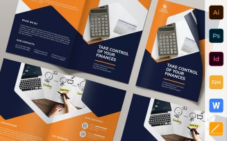 Finance Consultant Brochure Bifold - Corporate Identity Template