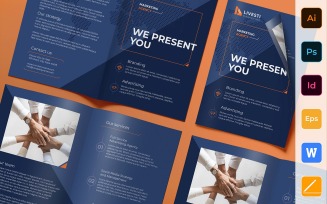 Marketing Agency Brochure Bifold - Corporate Identity Template