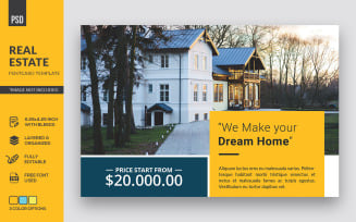 Real Estate Postcard - Corporate Identity Template