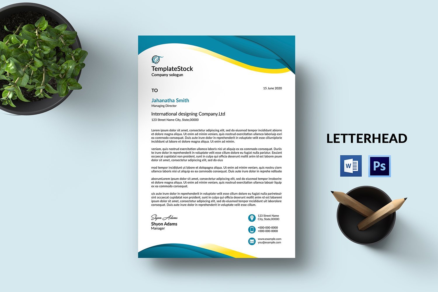 Kit Graphique #146624 Letterhead Template Divers Modles Web - Logo template Preview