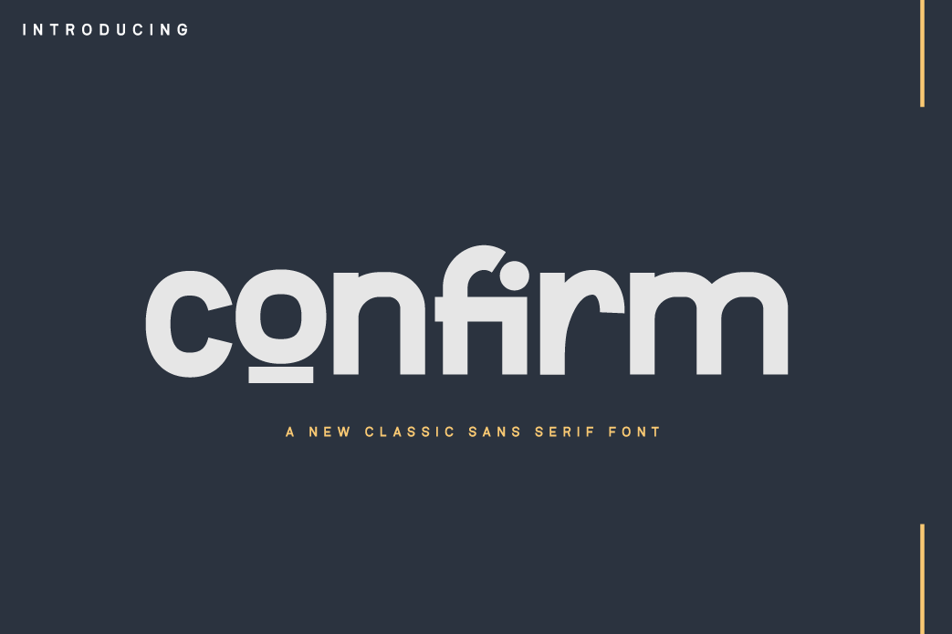 Confirm Font