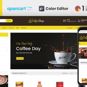 Coffee Opencart OpenCart Templates 146686