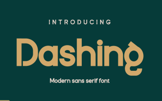 Dashing Font