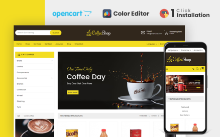 Drinks & Beverages Store OpenCart Template