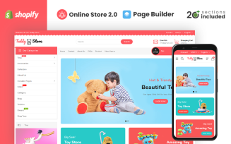Teddy Toys and Clothing Store Shopify Theme