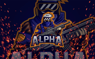 Alpha- Esport YR Logo Template