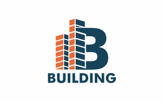 Building letter b Logo Template