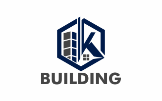Building modern line Logo Template
