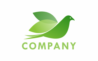 Green Bird Logo Template