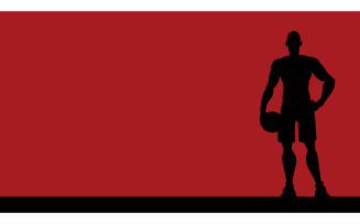 Basketball Player Silhouette Background - Illustration