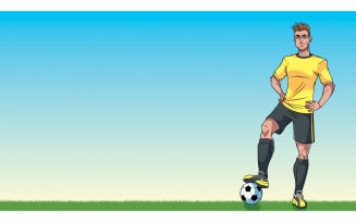 Football Player Background - Illustration