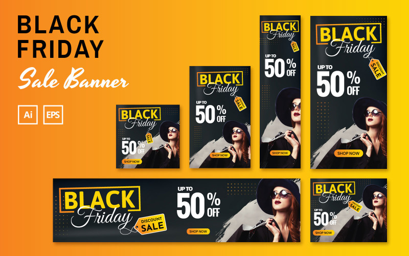Black Friday Sale Banners - Corporate Identity Template