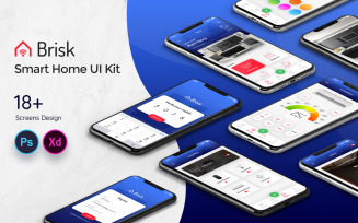 Brisk Smart Home Mobile App UI Kit