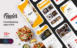 Fooder Mobile App UI Kit