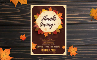 Thanks Giving Flyer - Corporate Identity Template