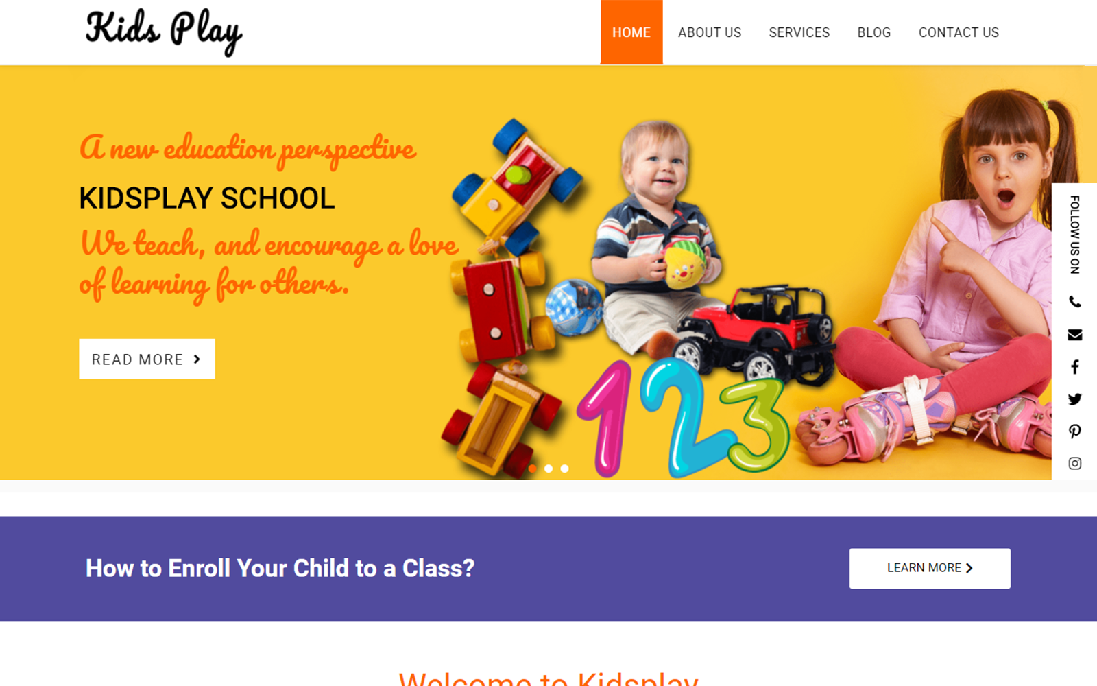 Kids Play - Education WordPress Theme