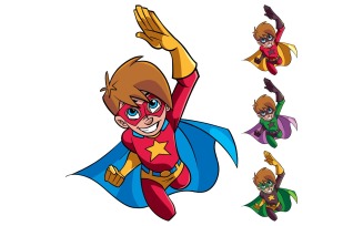 Super Boy Flying - Illustration