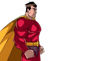 Superhero Side Profile - Illustration