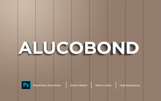 Alucobond Text Effect Design Photoshop Layer Style Effect - Illustration
