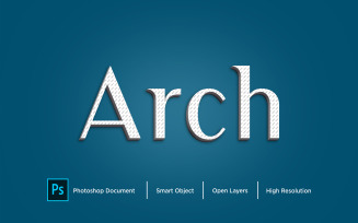 Arch Text Effect Design Photoshop Layer Style Effect - Illustration