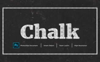 Chalk Text Effect Design Photoshop Layer Style Effect - Illustration