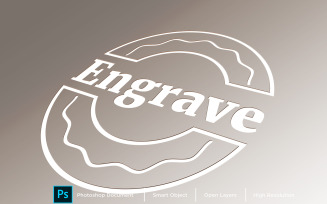 Engrave Text Effect Design Photoshop Layer Style Effect - Illustration