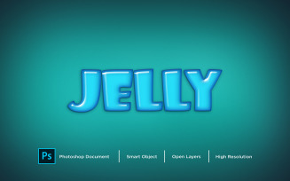 Jelly Text Effect Design Photoshop Layer Style Effect - Illustration