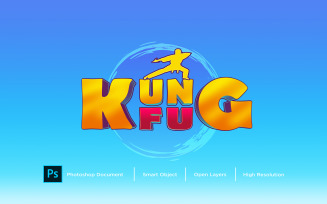 Kung Fu Text Effect Design Photoshop Layer Style Effect - Illustration