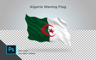Algeria Waving Flag - Illustration
