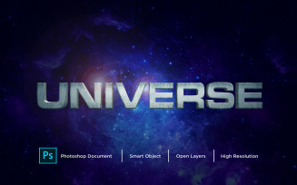Universe Design Photoshop Layer Style Effect - Illustration