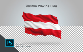 Austria Waving Flag - Illustration