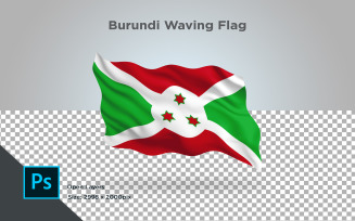 Burundi Waving flag - Illustration