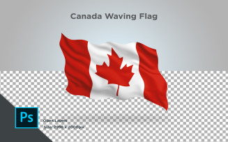 Canada Waving Flag - Illustration
