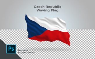 Czech Republic Waving Flag - Illustration