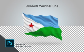 Djibouti Waving Flag - Illustration
