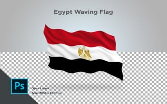 Egypt Waving Flag - Illustration