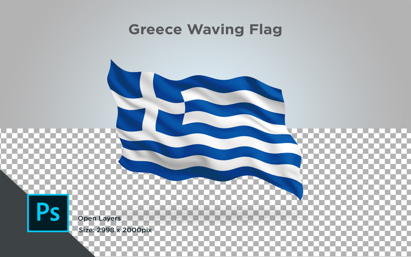 Greece Waving flag - Illustration