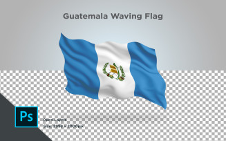 Guatemala Waving Flag - Illustration